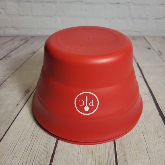 Pampered Chef Microwave Popcorn Red Silicone Collapsible Bowl NO LID - Picture 4 of 4